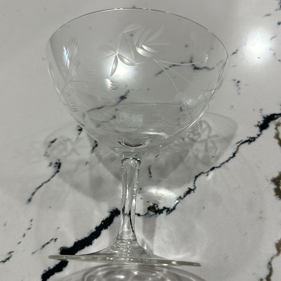 Vintage champagne glasses, set of 10 - Picture 2 of 4